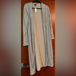 Versona Silver Sequin Cardigan